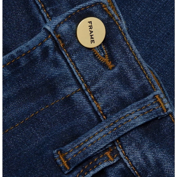 Frame NWT Le High Flare high rise button fly flare leg jeans Size 27 - Picture 8 of 15